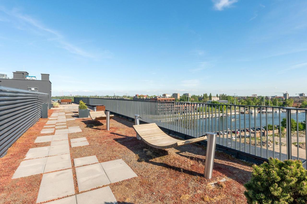 גדנסק Chlebova - Riverside View Terrace, Free Parking, Gym & Kidsplay By Downtown Apartments מראה חיצוני תמונה