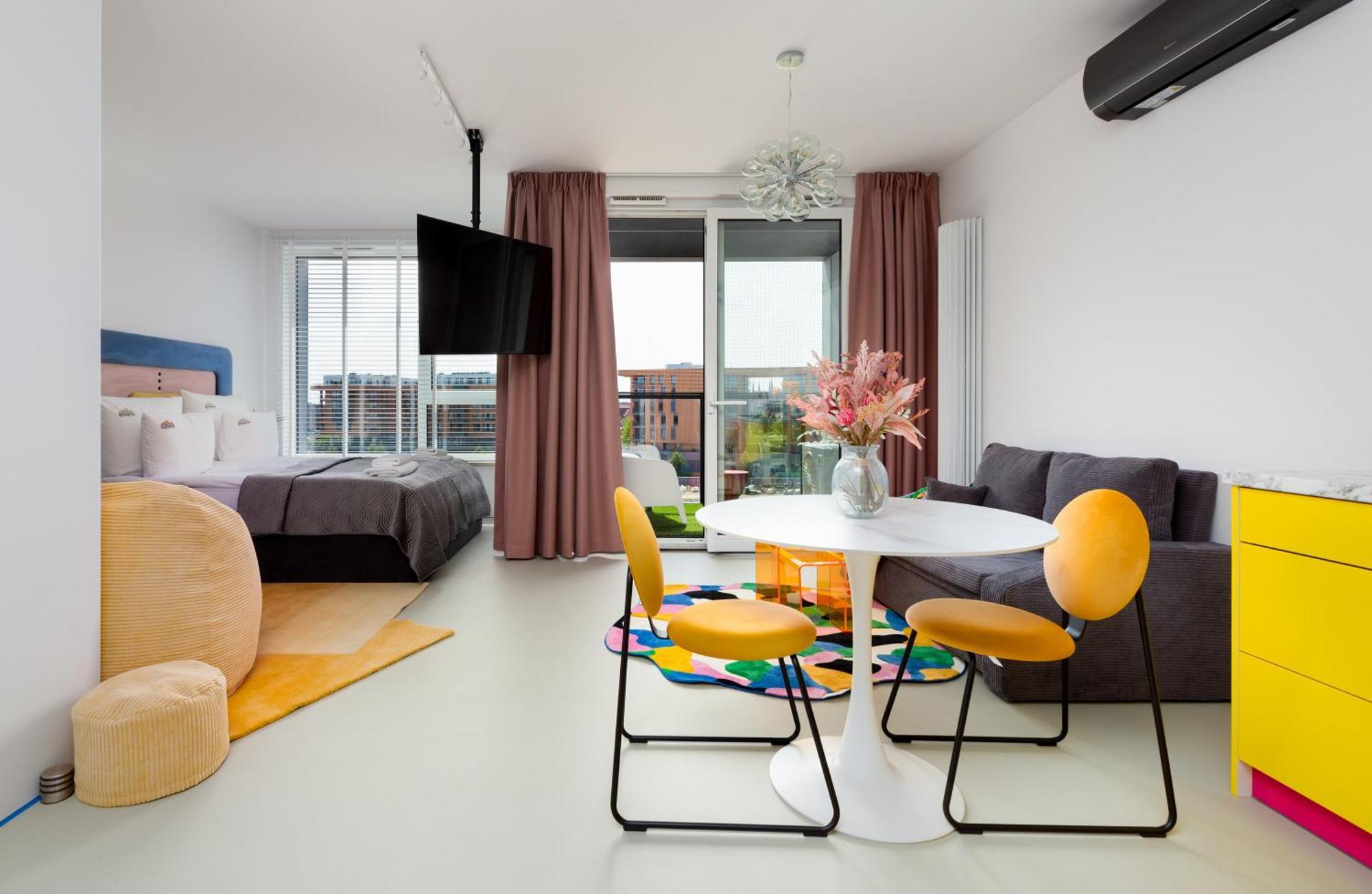 גדנסק Chlebova - Riverside View Terrace, Free Parking, Gym & Kidsplay By Downtown Apartments חדר תמונה