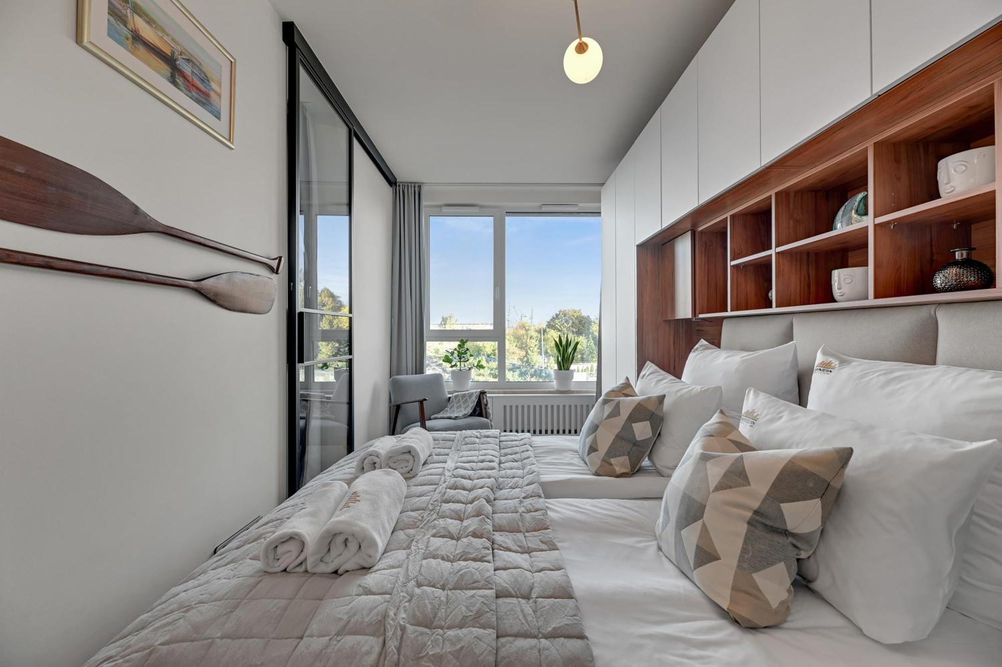גדנסק Chlebova - Riverside View Terrace, Free Parking, Gym & Kidsplay By Downtown Apartments חדר תמונה