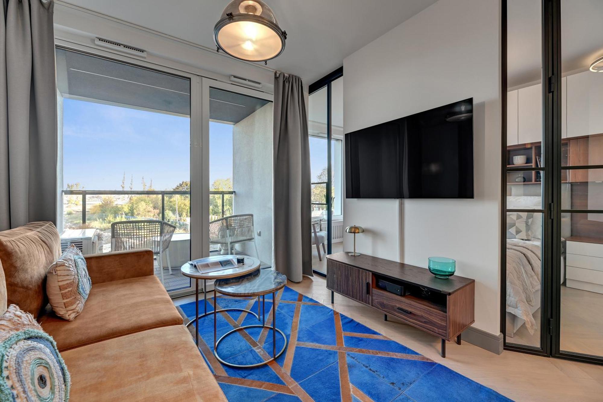 גדנסק Chlebova - Riverside View Terrace, Free Parking, Gym & Kidsplay By Downtown Apartments חדר תמונה